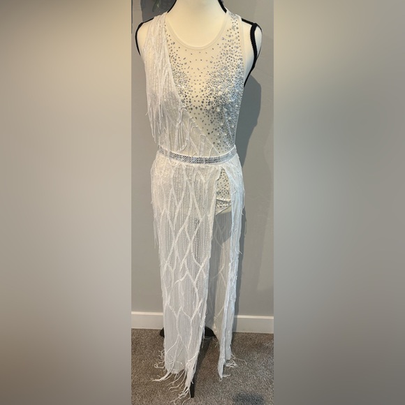 Banjul Dresses & Skirts - NWOT! STUNNING Beaded and Fringe Dress!